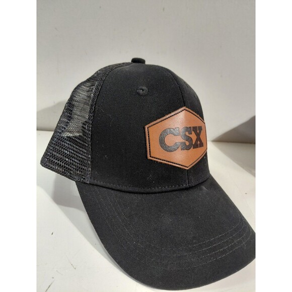 Unbranded CSX Railroad Train Black Mesh Back Adjustable Hat/Cap - Picture 1 of 7